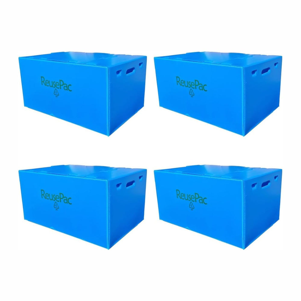Reusable Foldable Box Corrugated PP Lightweight, Storage Moving Mailing, Heav...