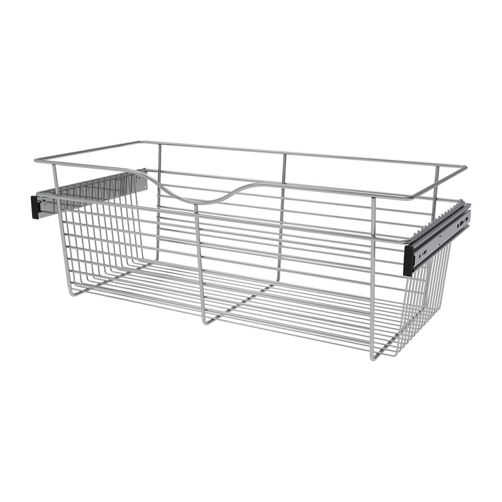 REV-A-SHELF Chrome 30" Wire Pullout Basket for 14" Deep Closet - 11...