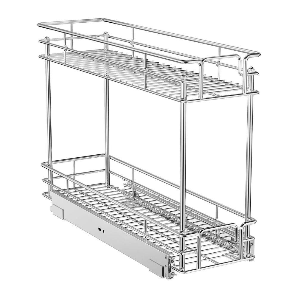 ROOMTEC Pull Out Spice Rack for Narrow Cabinet (5½" W X 21" D),2 Ti...