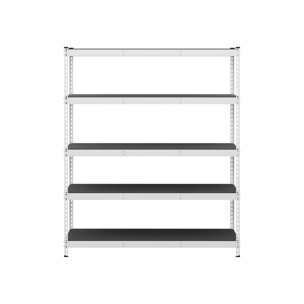 SafeRacks 5-Tier Modular Garage Shelving, White, 18”x60 x72