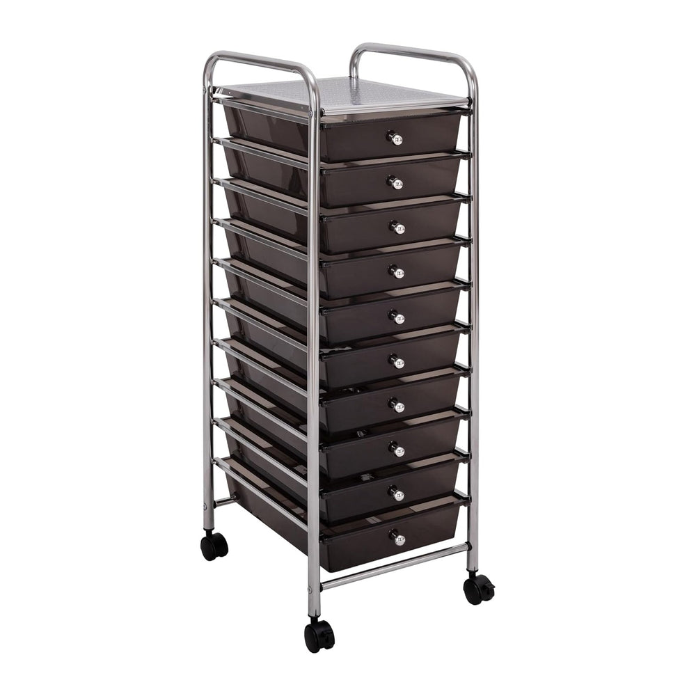 Seville Classics Rolling Utility Organizer Storage Cart, for Home Office, Sch...