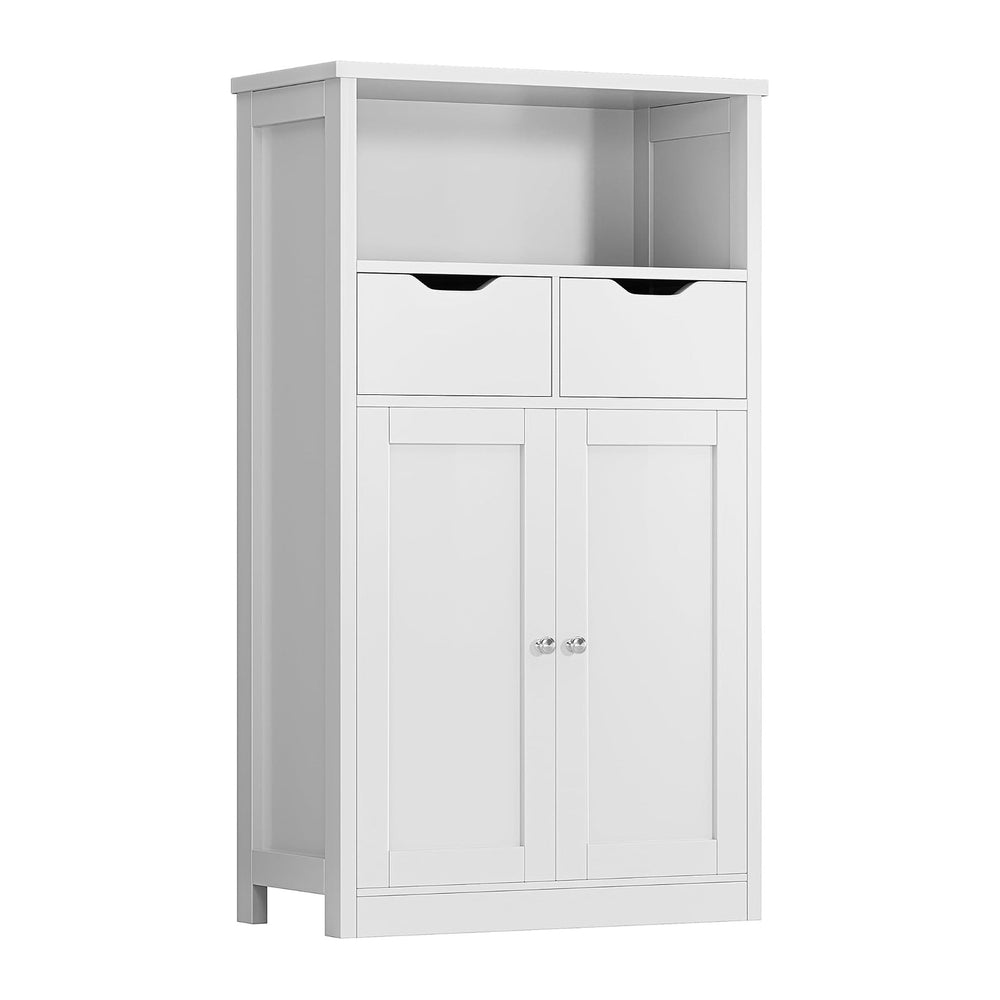 Shintenchi Floor Storage Cabinet, Bathroom Storage Organizer with Doors and D...