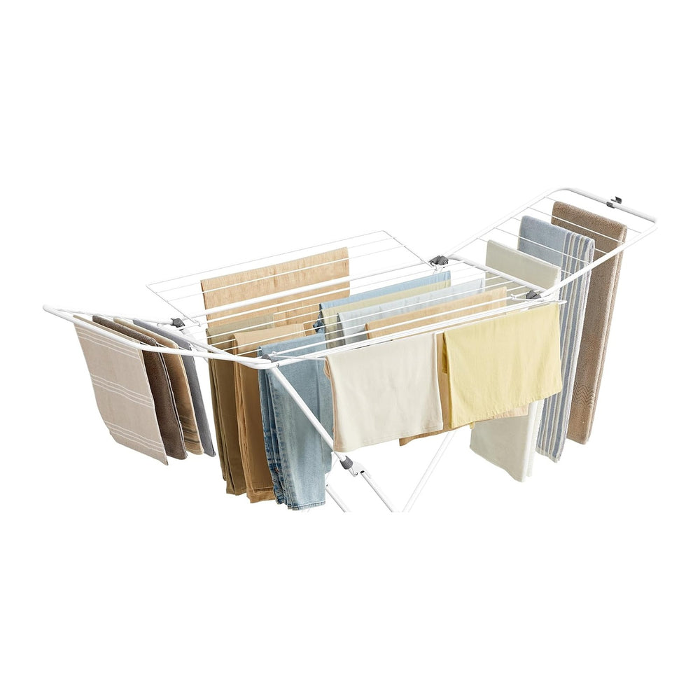 SONGMICS Clothes Drying Rack, Metal Laundry Drying Rack, Space-Saving,