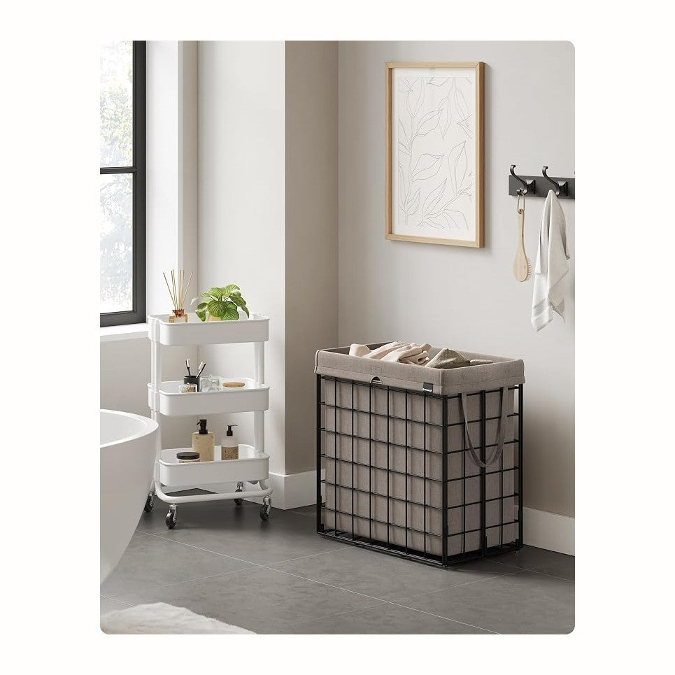 SONGMICS Laundry Hamper, 29 Gal. Laundry Basket, Collapsible Clothes Hamper