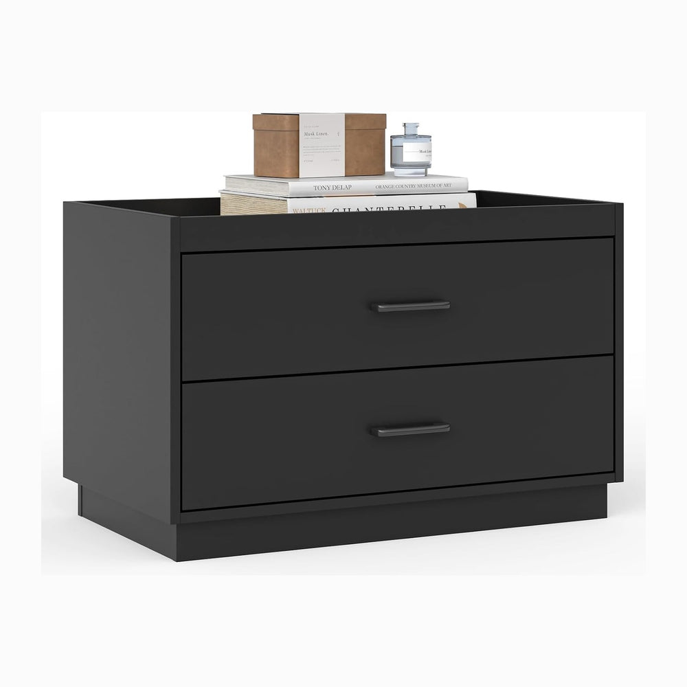 Stackable Storage with 2 Drawers, 28"W Storage Bins for Closet Organizers