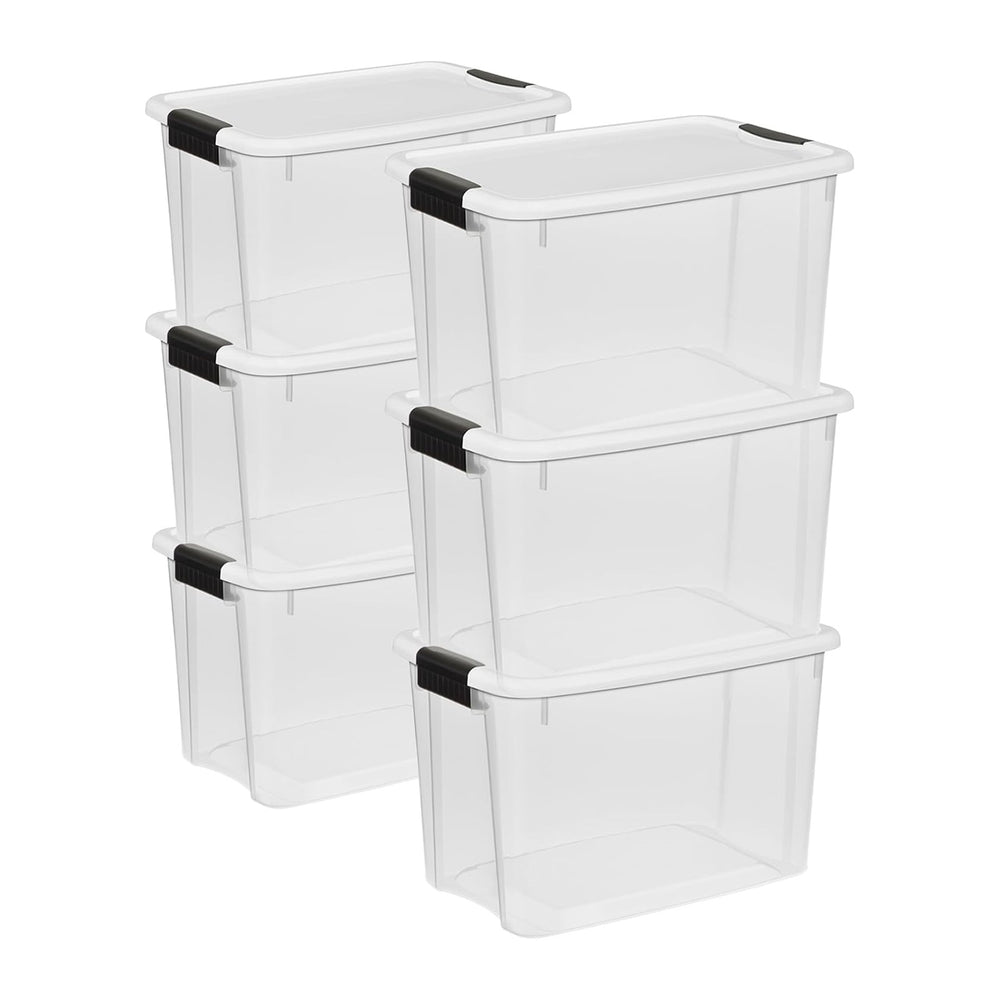 Sterilite 6-Pack Ultra Latching Box, Storage Bins