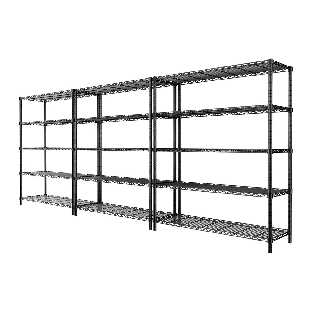 Storage Shelves, 5-Tier Adjustable Metal Industrial Utility Shelf Rack