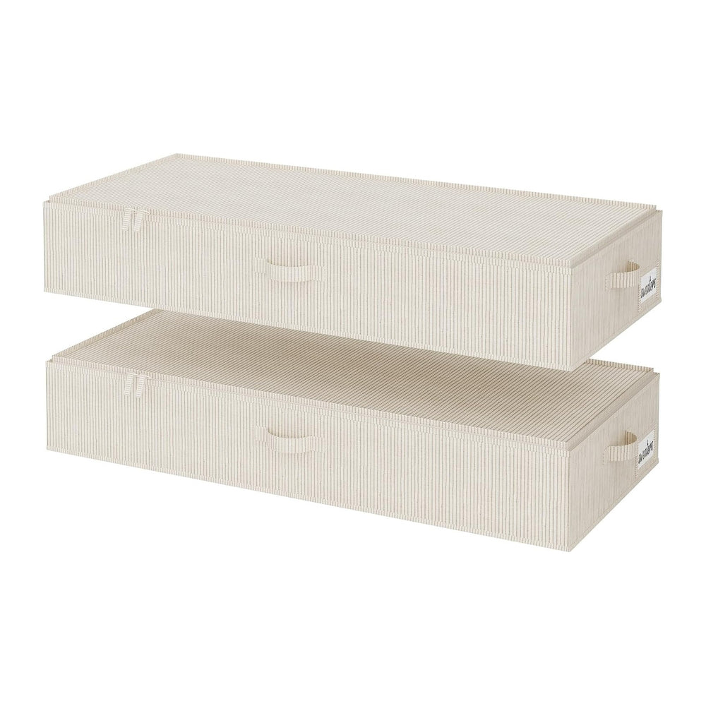 StorageWorks 7 Inch Low Profile Under Bed Clothes Storage Bins with Lids