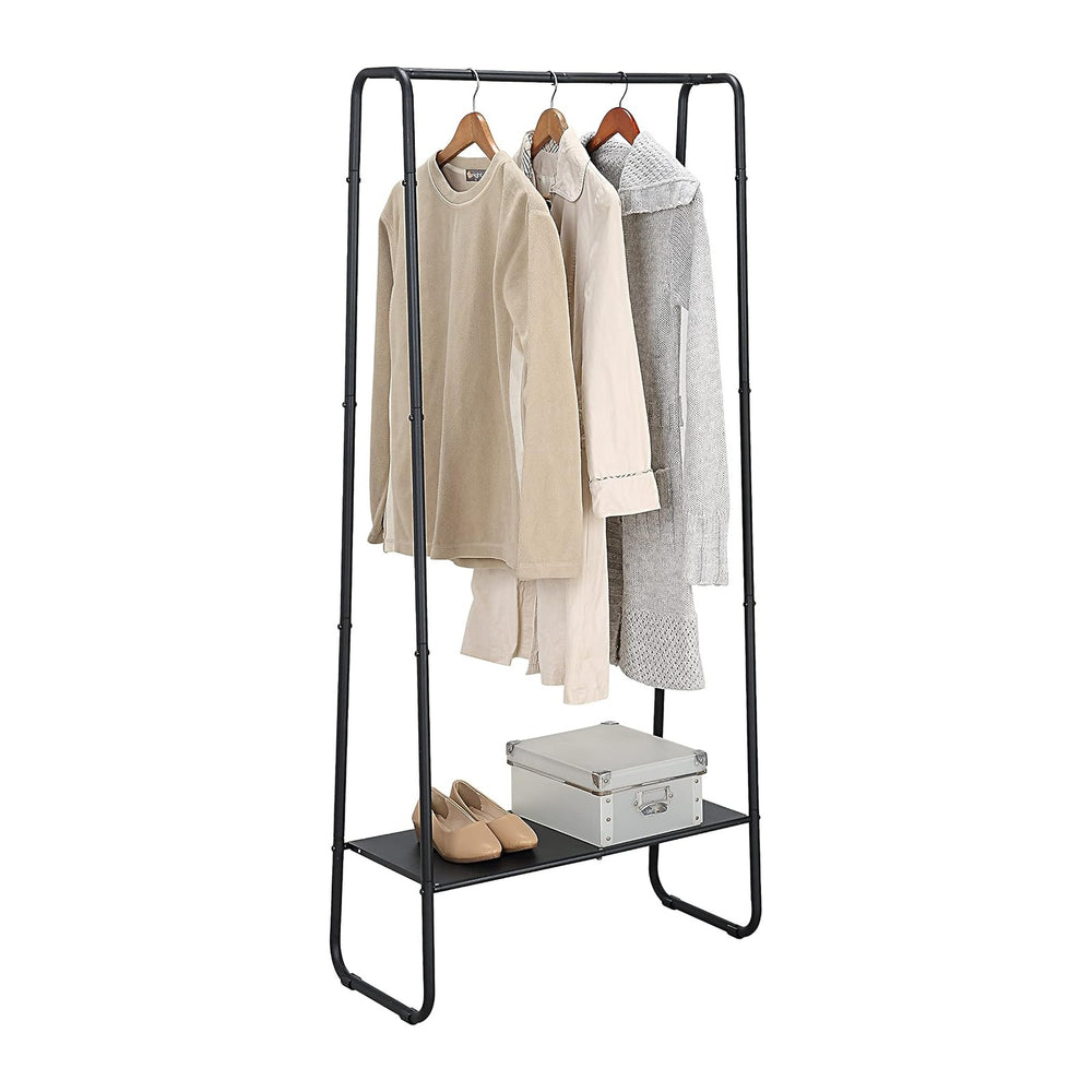 SunnyPoint Freestanding Clothes Garment Rack, Organizer Closet (BLACK)