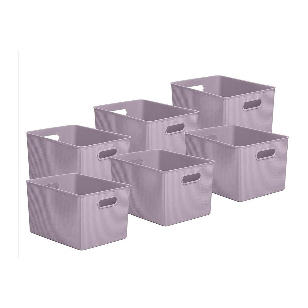 Superio Decorative Plastic Open Home Storage Bins Organizer Baskets, X-Large ...
