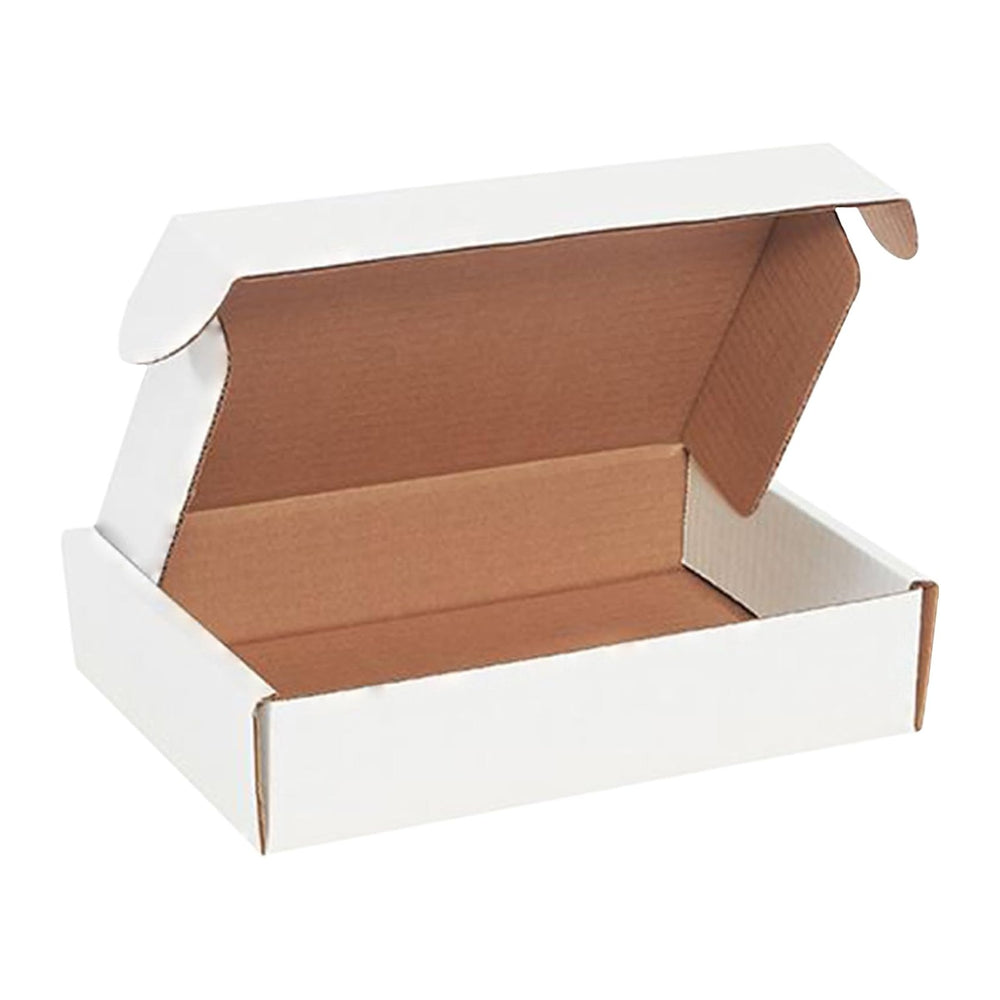 The Boxery 14 x 3 3/4 x 2 3/4 Inch-50-Pack, White Corrugated Shipping Box Mai...