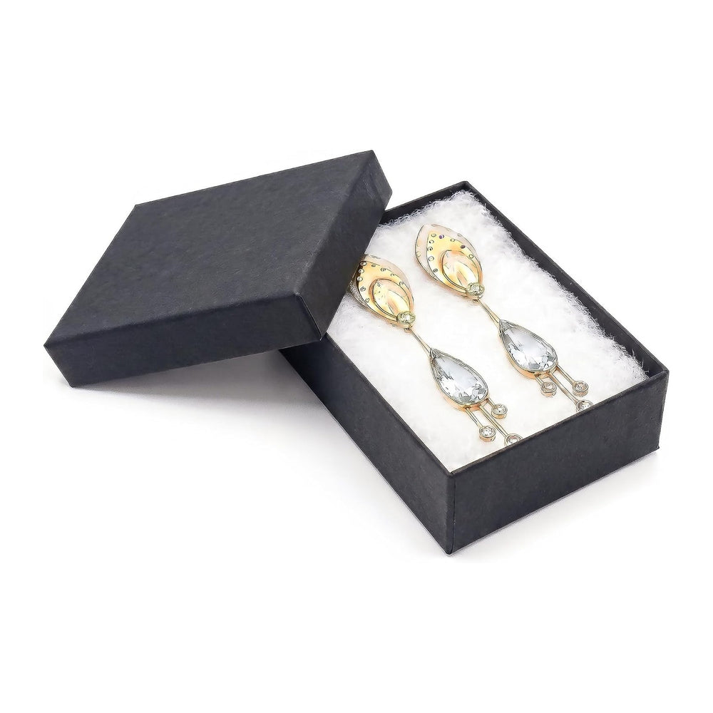 TheDisplayGuys 100 Cardboard Jewelry Gift Boxes with Inserts - Matte Black