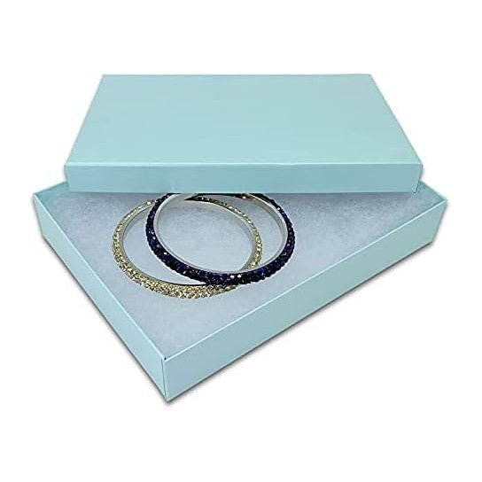 TheDisplayGuys 25 Cardboard Gift Jewelry Boxes w/Padding #75-7.1x5.2x1.3
