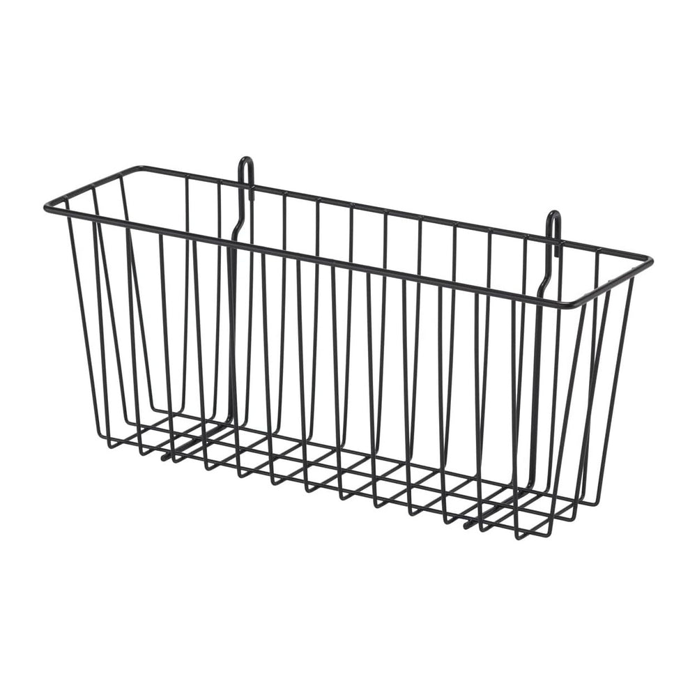 TRINITY 15-Inch Metal Hanging Basket to Use With Shelf Units and Storage Rack...