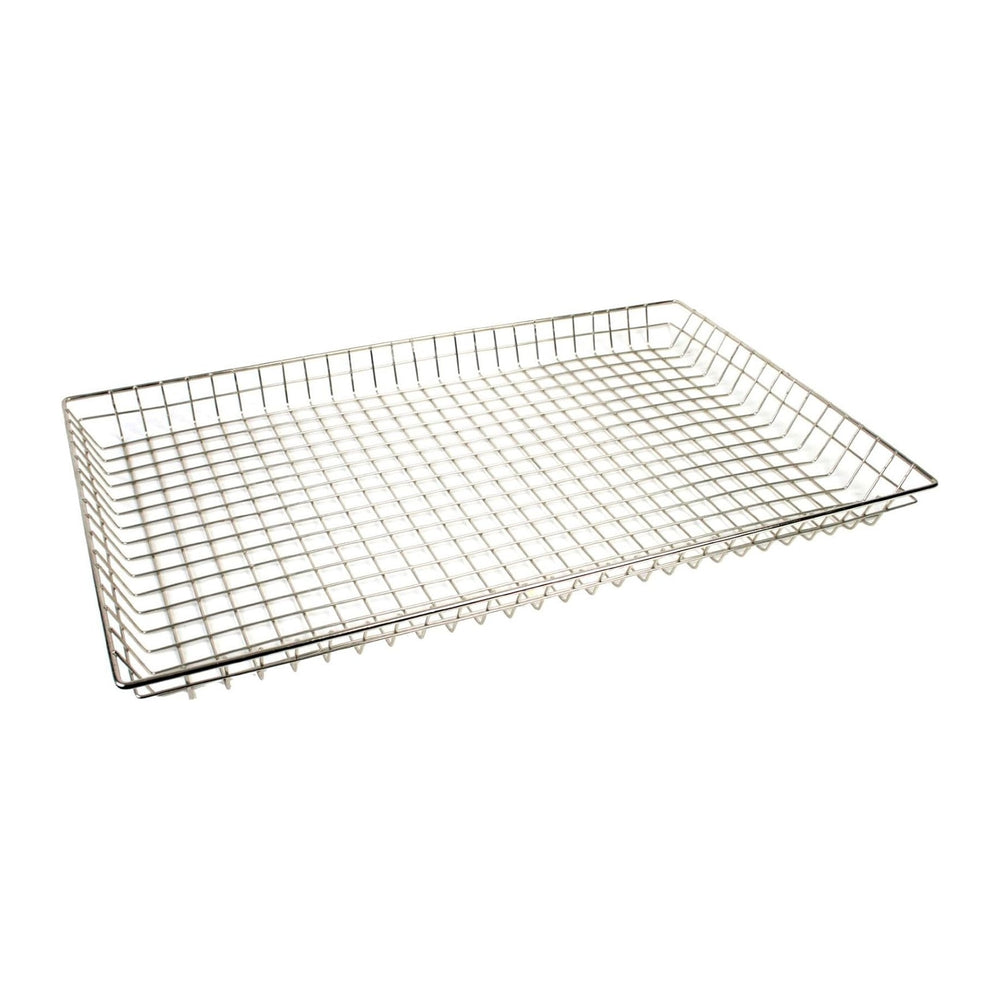 TrueCraftware- 16" x 26” Rectangular Wire Pastry Doughnut Basket Nickel ...