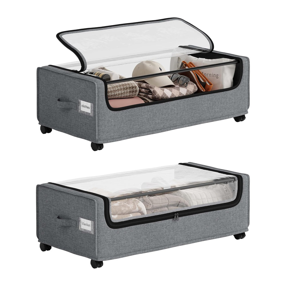 Under Bed Storage, Tall Size Under Bed Storage With Wheels, Under bed Shoe St...