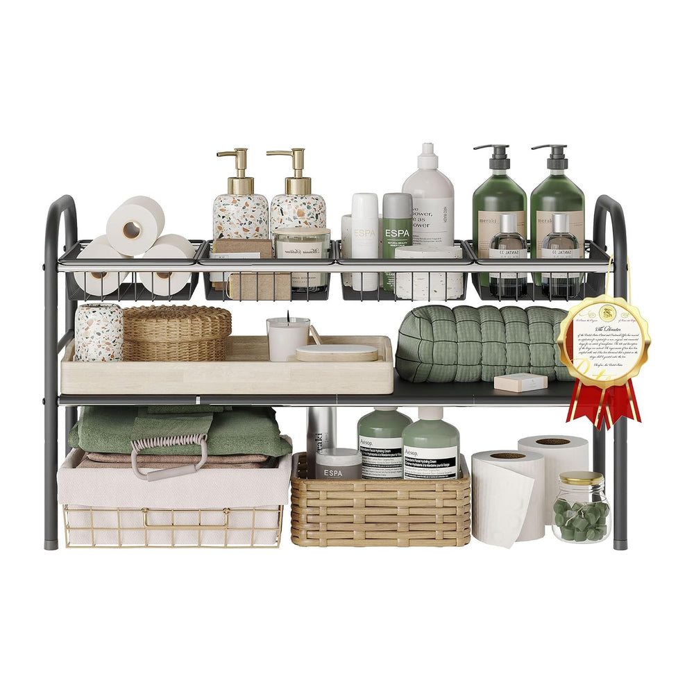 Under Sink Organizers and Storage,Expandable under cabinet organizer Shelf