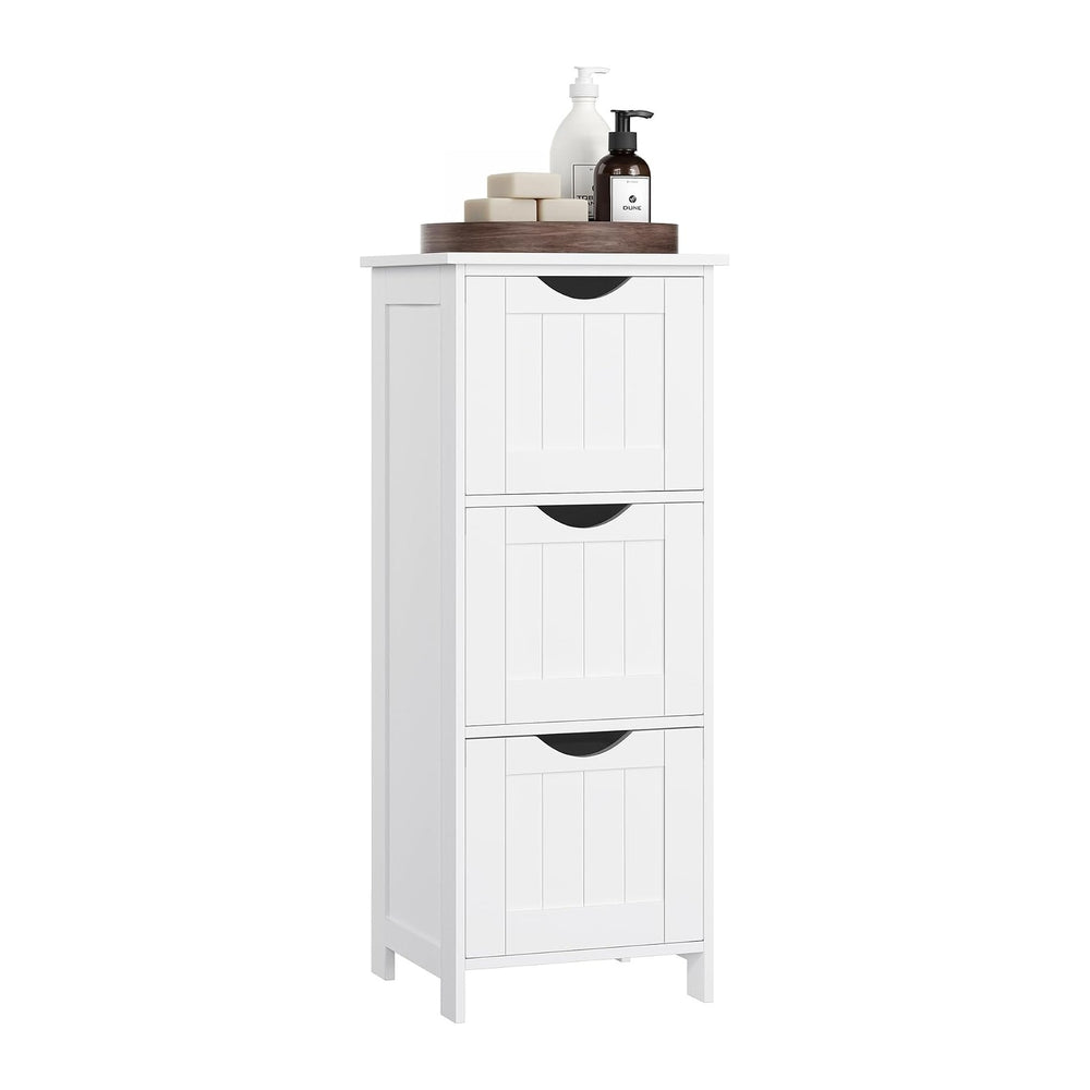 VASAGLE Floor Storage Cabinet, Freestanding Organizer with 3 Drawers