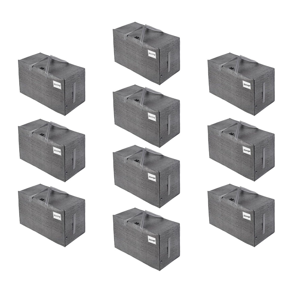 VENO 10 Pack Moving and Storage Bags, Heavy Duty, Alternative to Moving Boxes