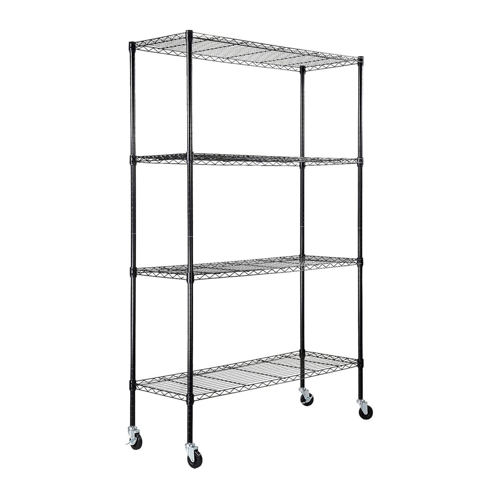 VEVOR Storage Shelving Unit, 4-Tier Adjustable Storage Shelves, Metal Shelves