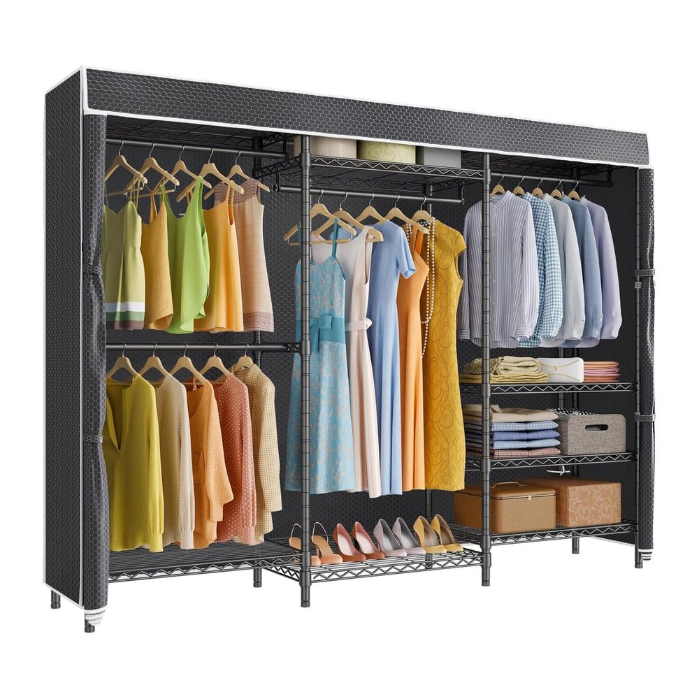 VIPEK V5C Plus Covered Clothes Rack Portable Wardrobe Closet, Heavy Duty