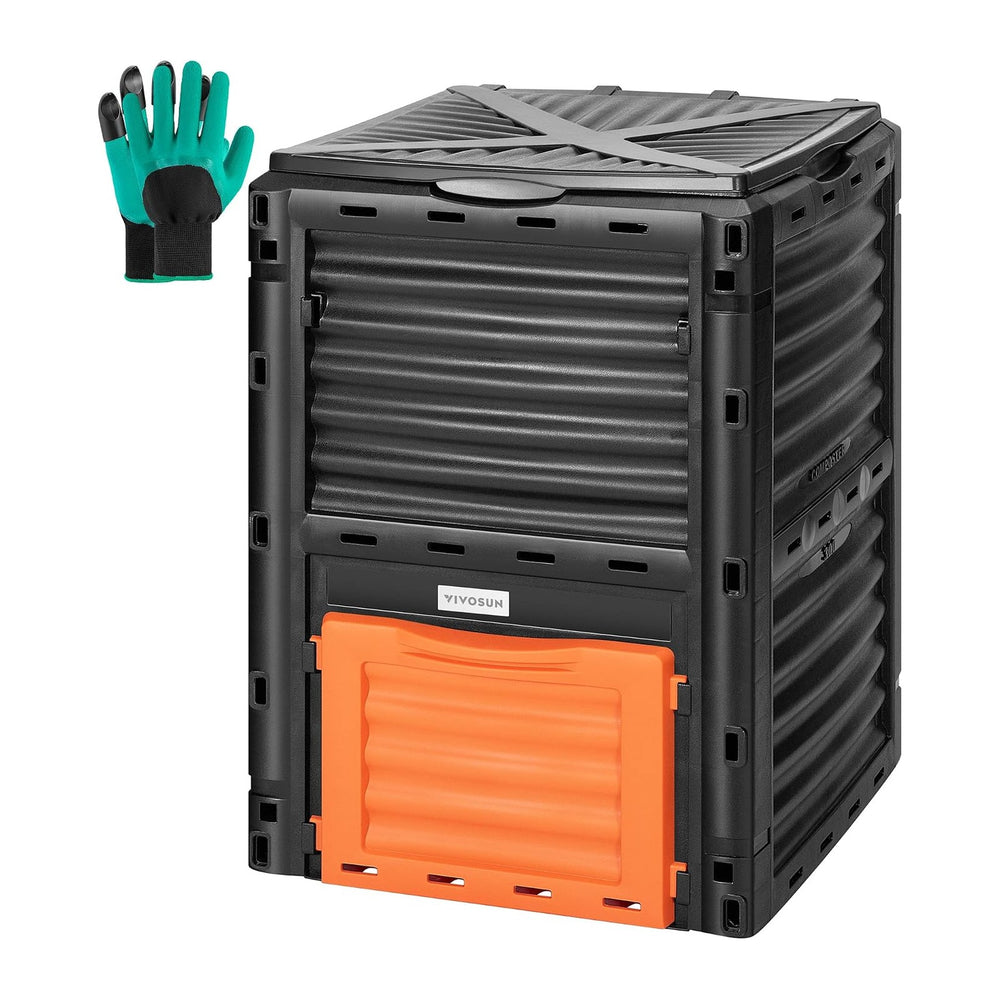VIVOSUN Compost Bin 80Gallon, Outdoor Composter W/Large Capacity & Easy