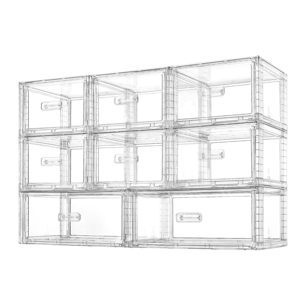 Vtopmart 8 Pack Large & Medium Stackable Storage Drawers Set