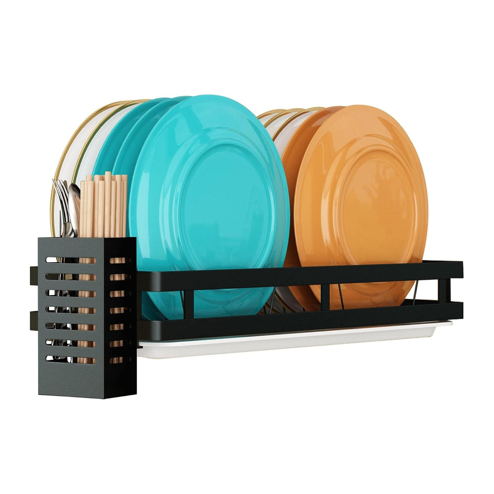 Wall Mounted Stainless Steel Dish Drying Rack Fruit Vegetable Storage Basket ...