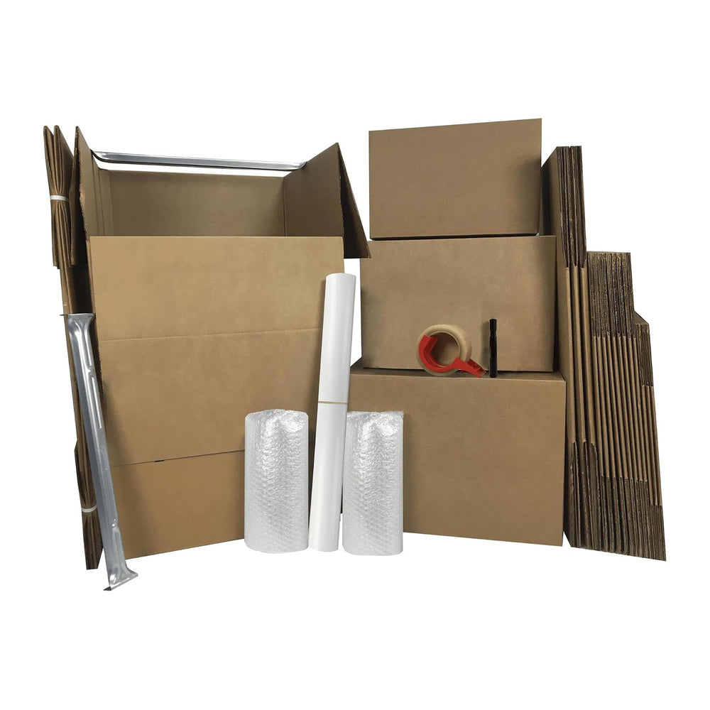 Wardrobe Moving Boxes Kit, Small, Medium, Large & Shorty
