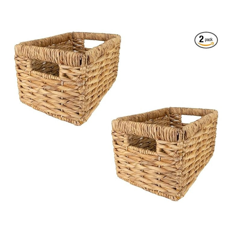 Wicker Basket For Shelves, Baskets for Organizing, Woven Storage Basket