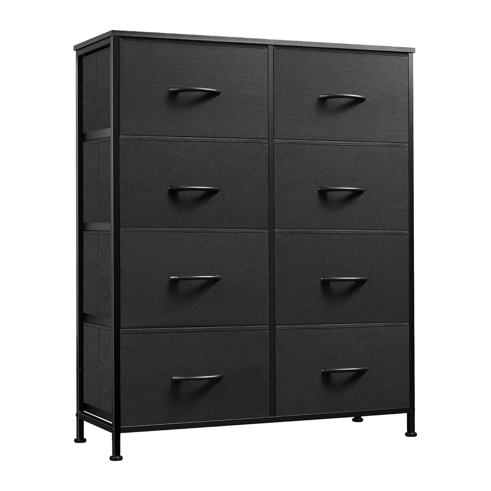WLIVE Fabric Dresser for Bedroom, Tall Dresser with 8 Drawers, Storage Tower ...